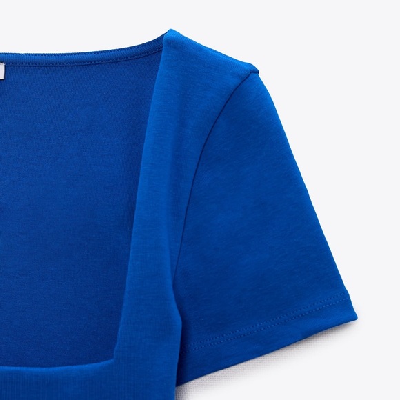 ZARA Crop Top with a square cut neckline - Picture 3 of 3